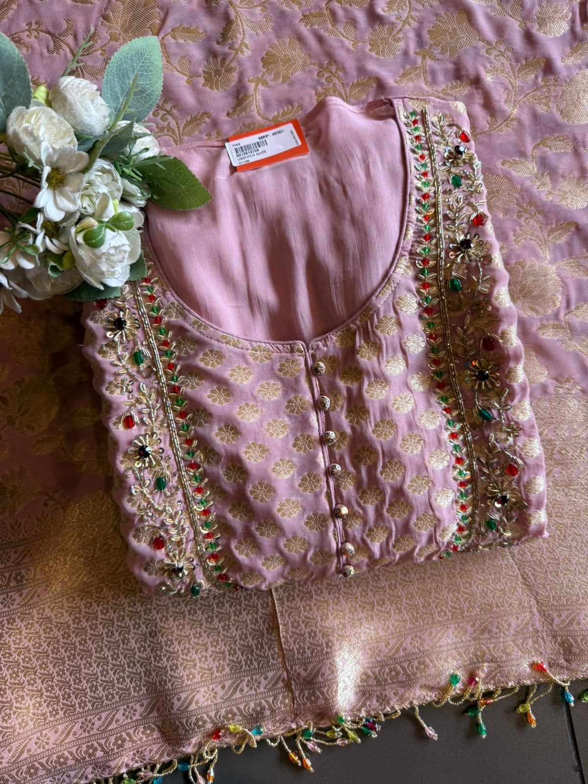 Banarasi Georgette Jacquard Suit Set