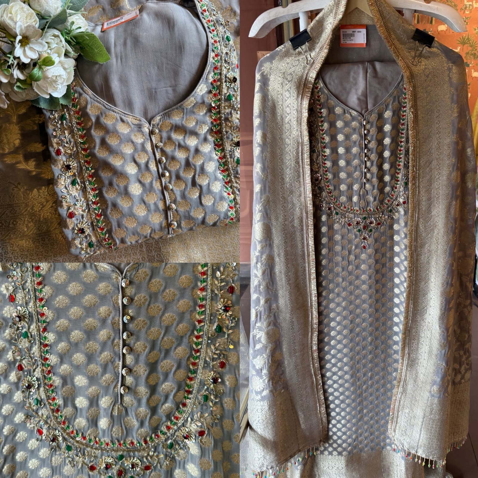 Banarasi Georgette Jacquard Suit Set