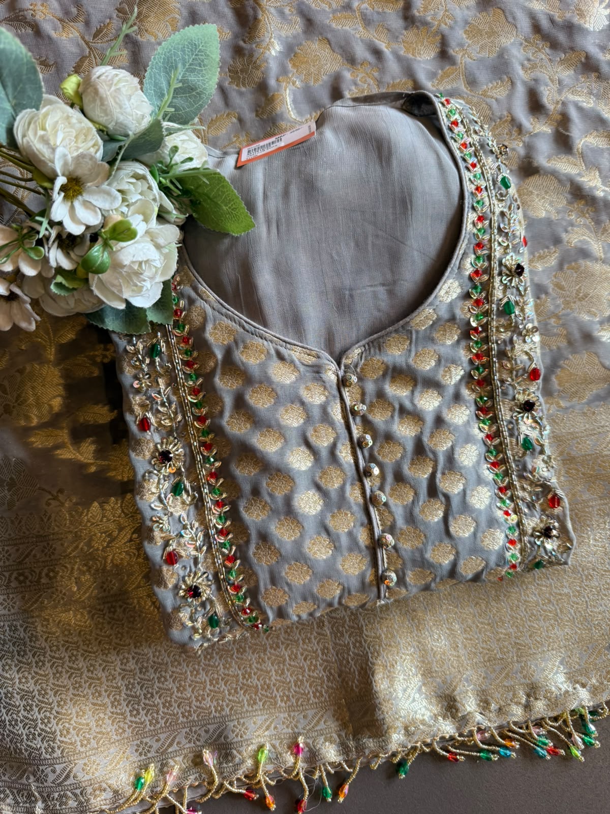 Banarasi Georgette Jacquard Suit Set