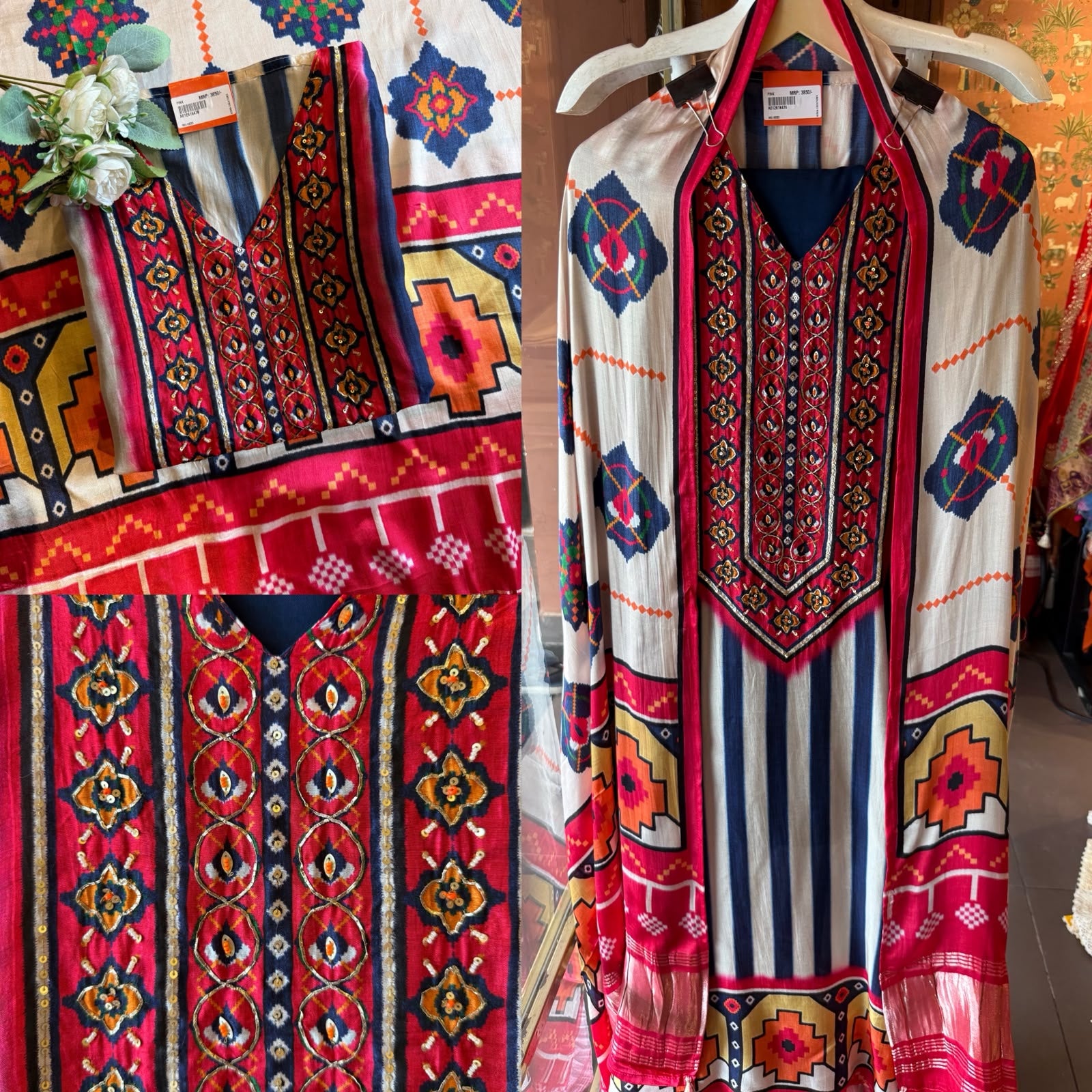 Vibrant Ethnic Printed Suit Set