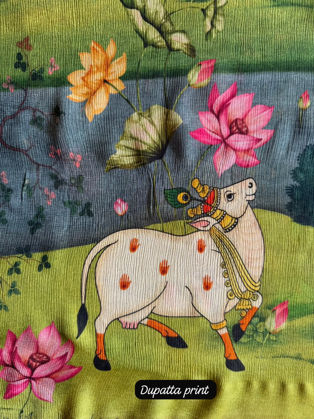 Lotus & Cow Art-Inspired Designer Set