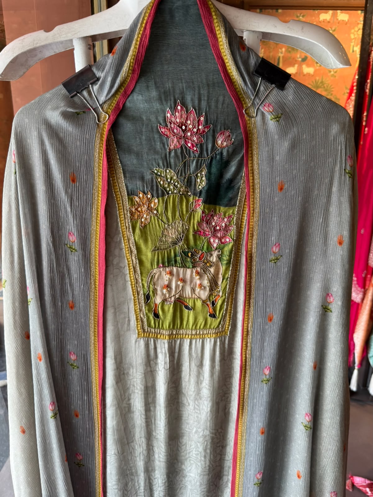 Lotus & Cow Art-Inspired Designer Set