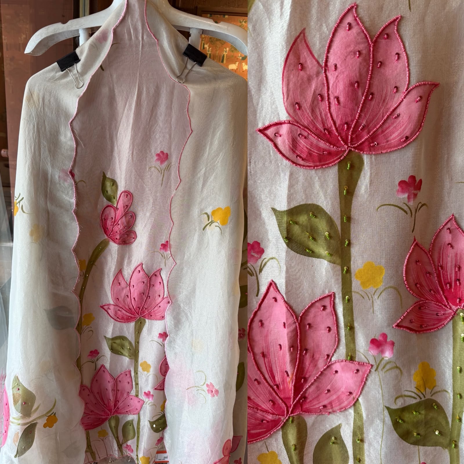 Lotus Appliqué Suit Set