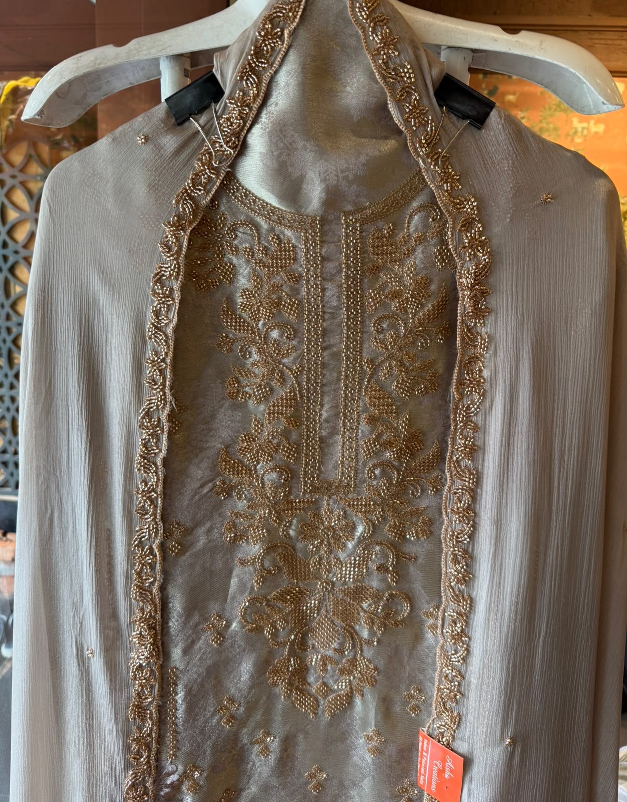 Bead Embroidered Suit Set