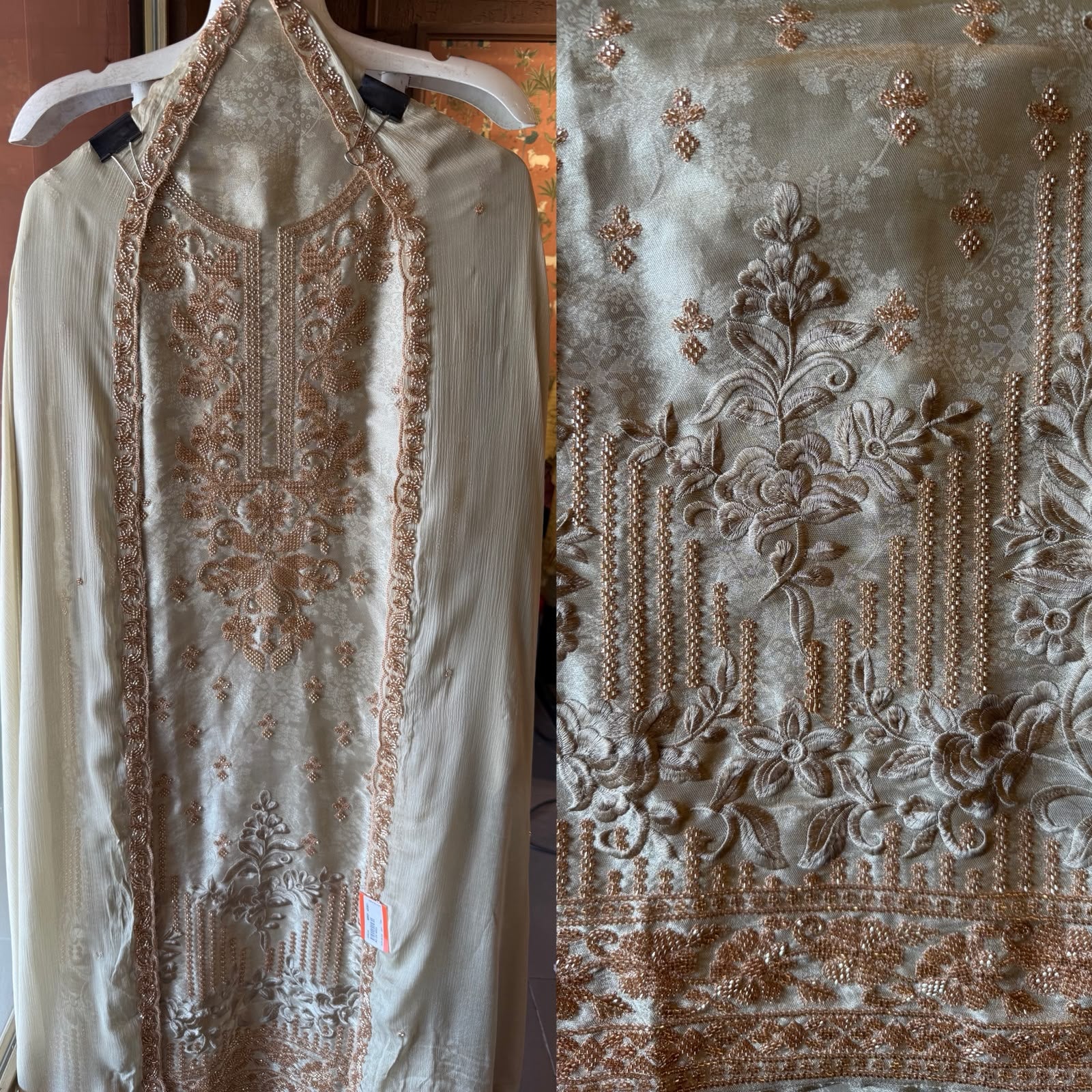 Bead Embroidered Suit Set