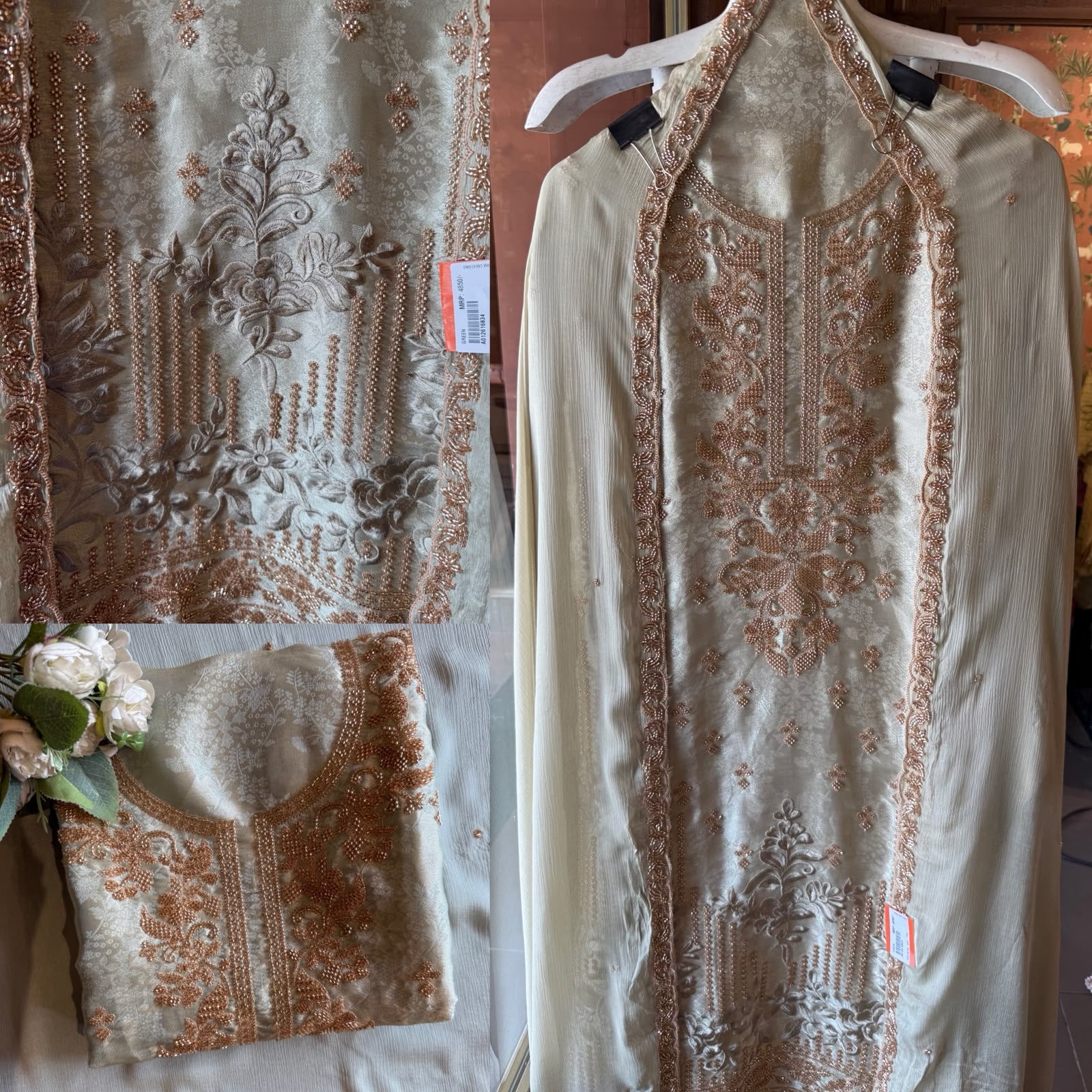 Bead Embroidered Suit Set