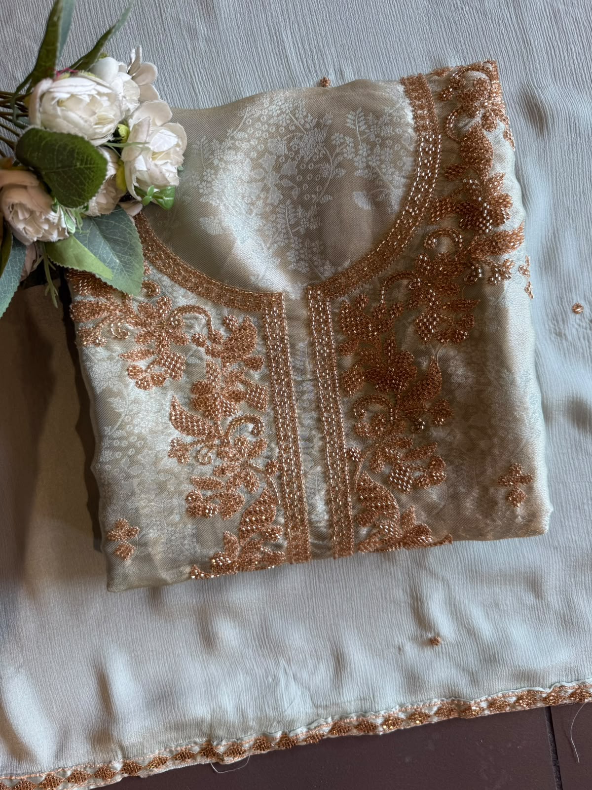 Bead Embroidered Suit Set