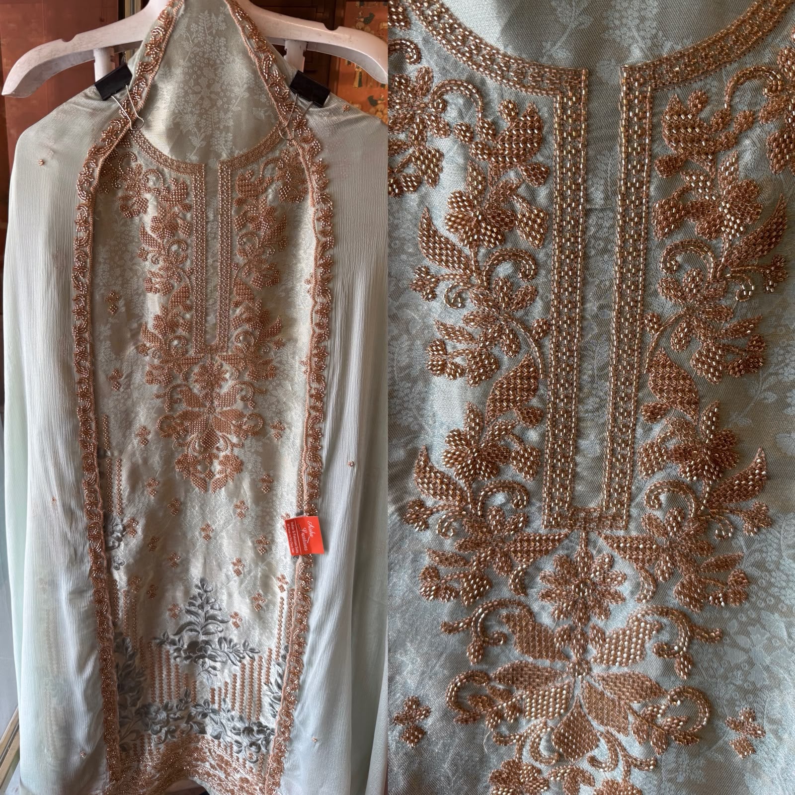 Bead Embroidered Suit Set