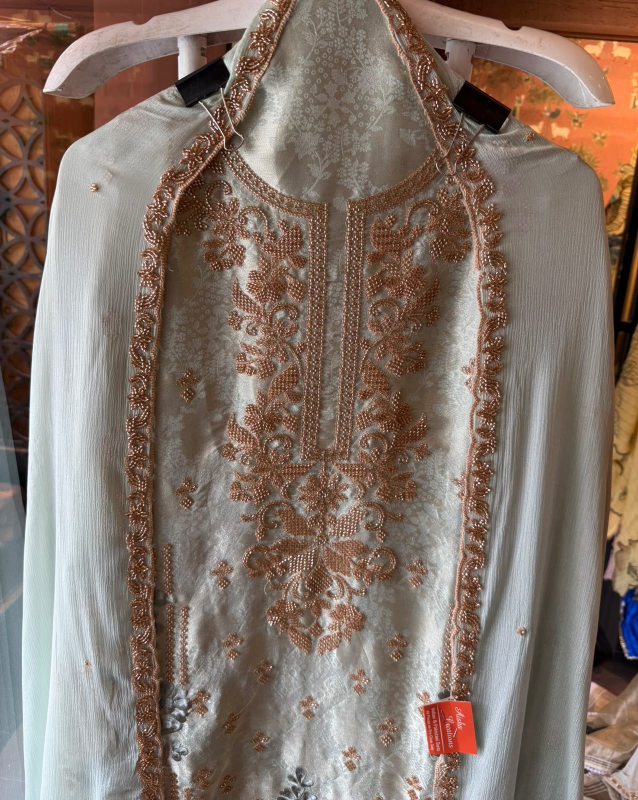 Bead Embroidered Suit Set