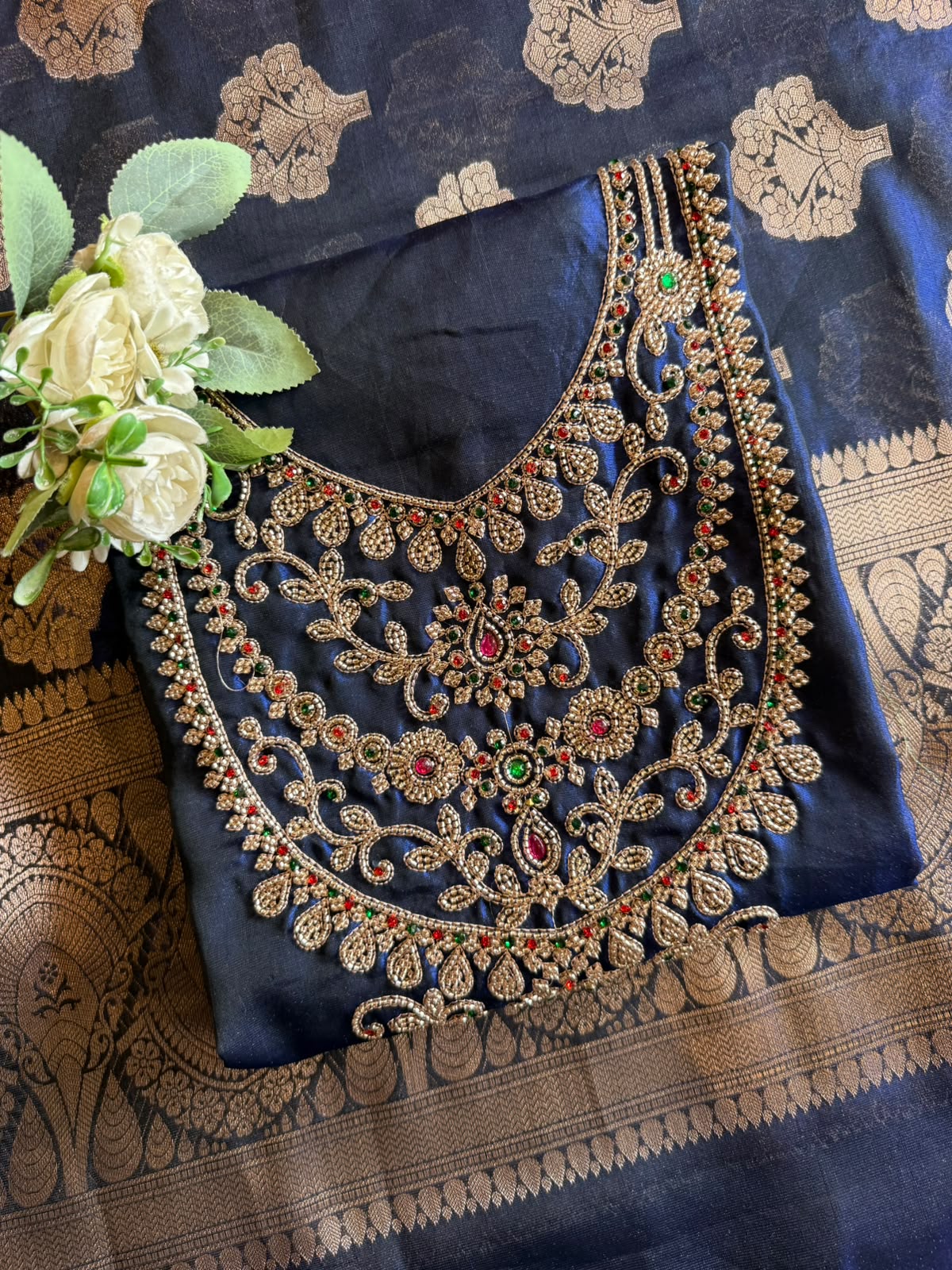 Luxurious Chanderi tissue unstitched suit