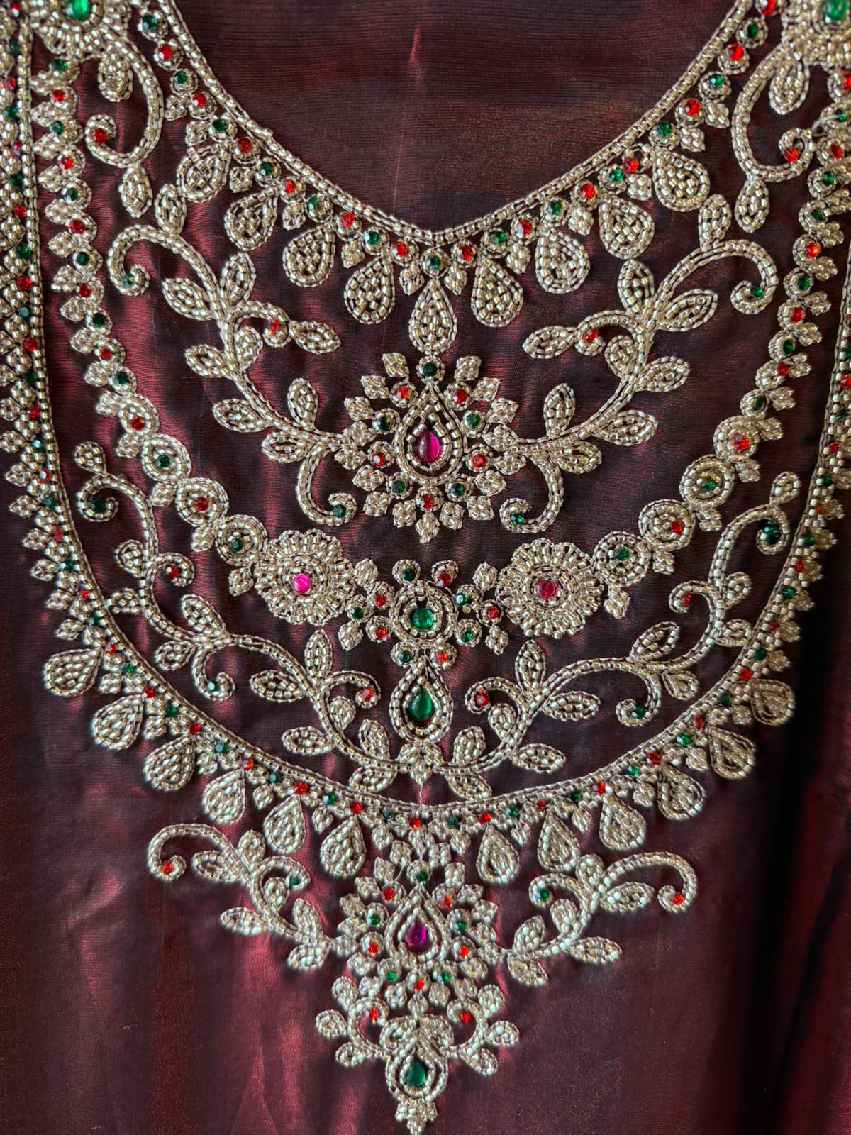 Luxurious Chanderi tissue unstitched suit