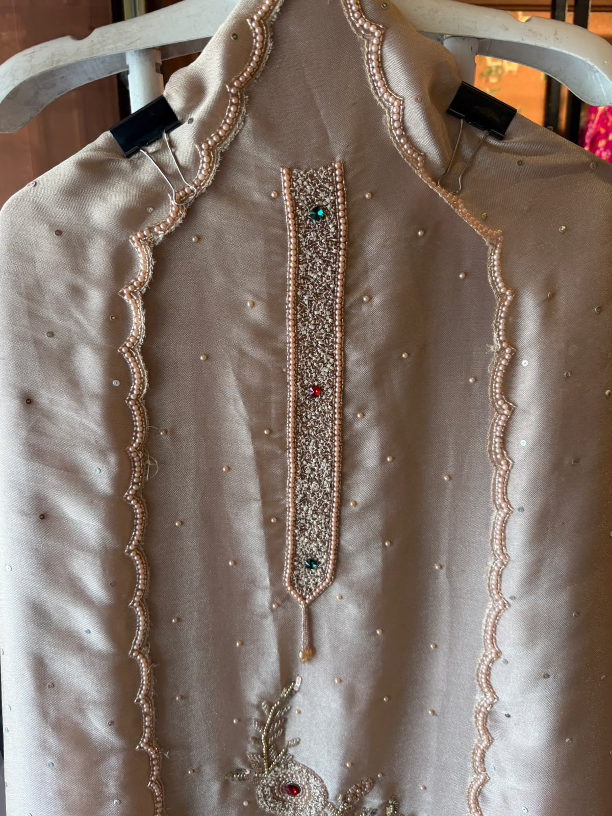Hand-Embroidered Unstitched Suit set