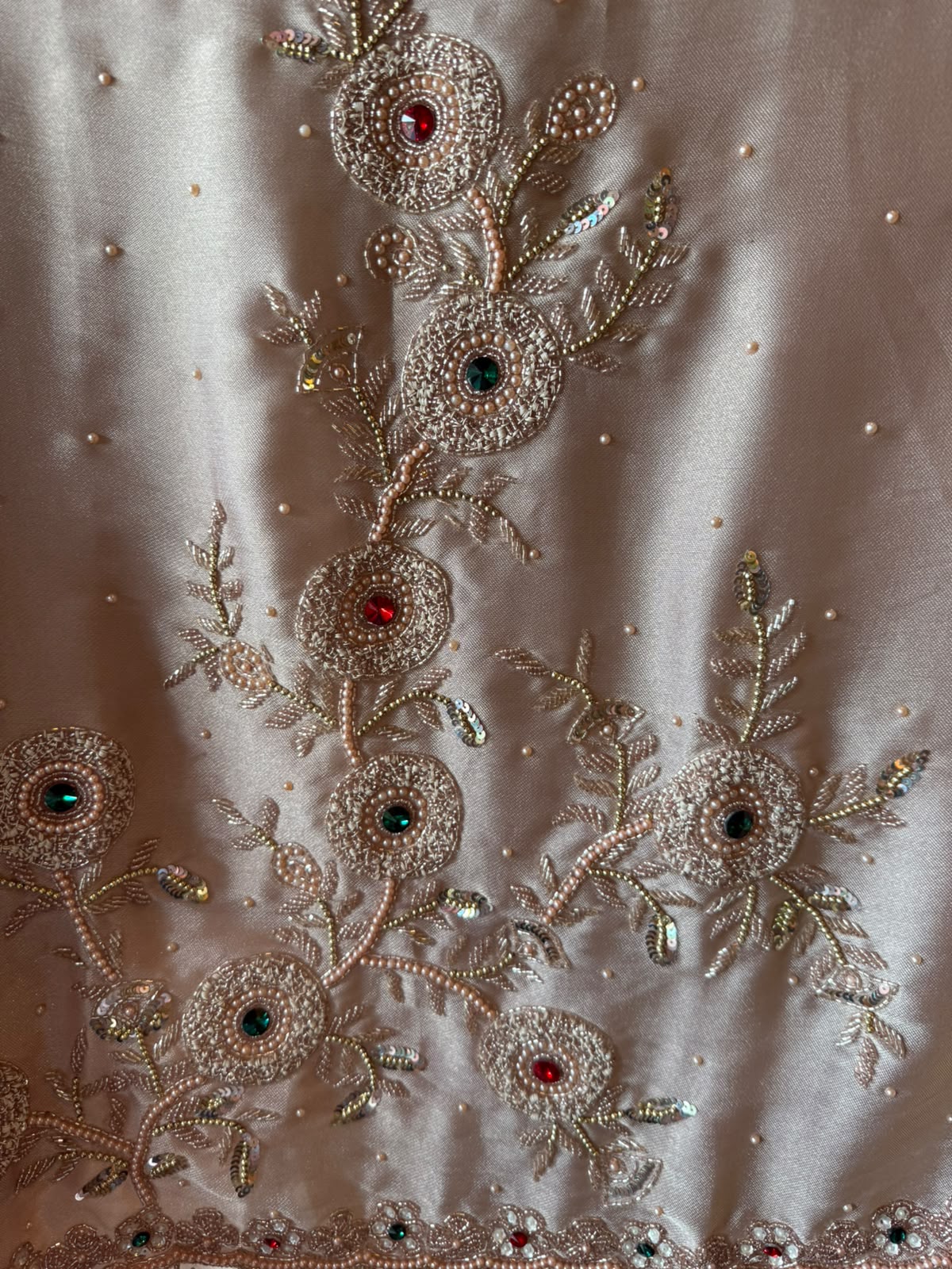 Hand-Embroidered Unstitched Suit set