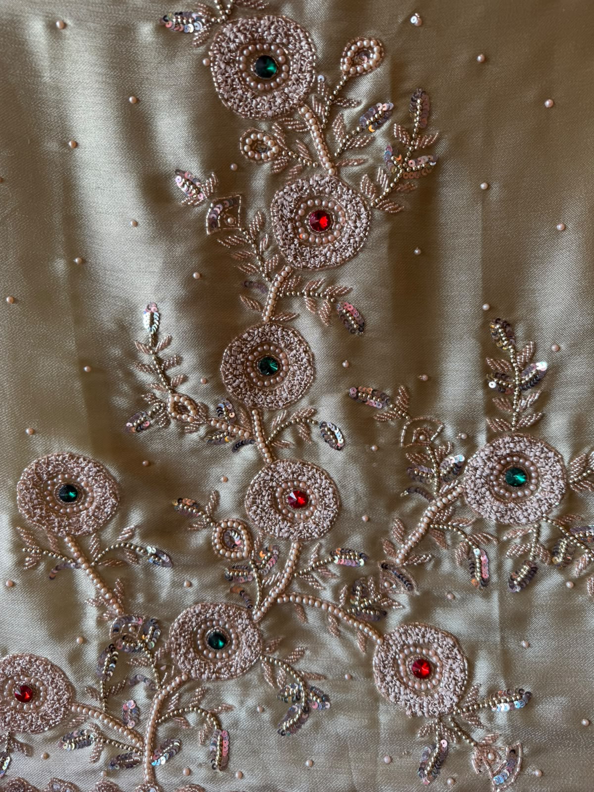 Hand-Embroidered Unstitched Suit set