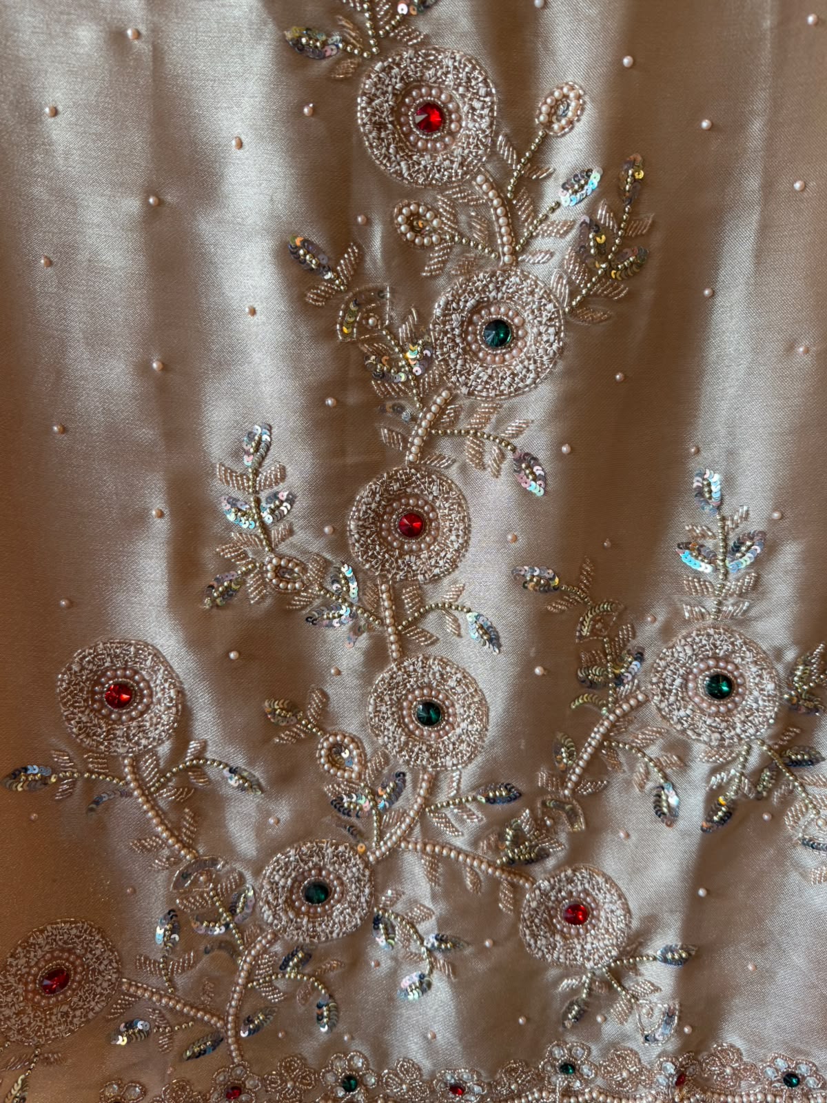 Hand-Embroidered Unstitched Suit set