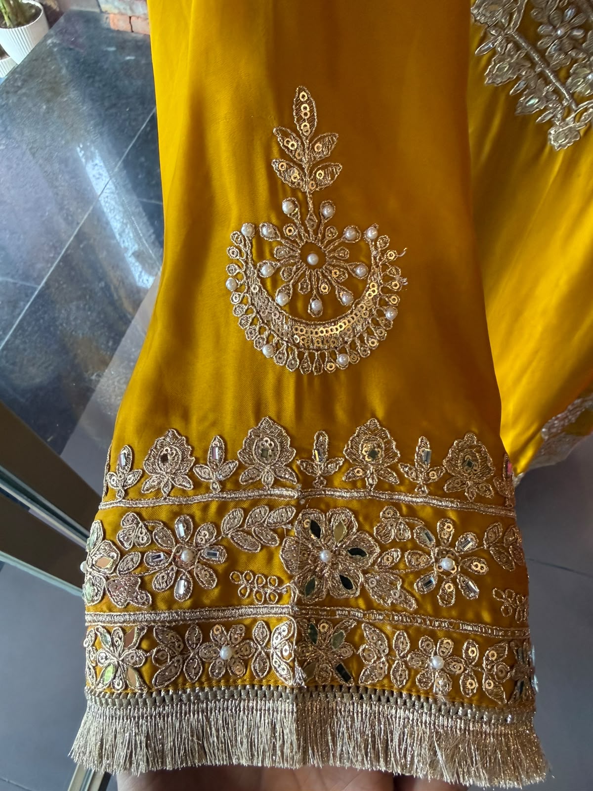 Premium Organza Satin Designer stitched set