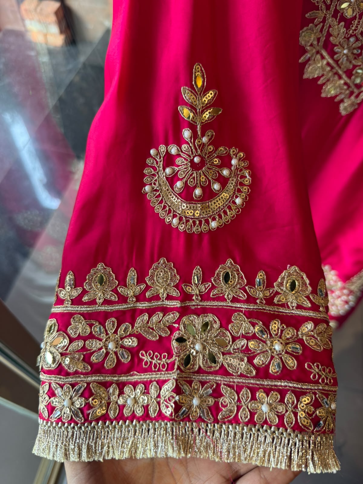 Premium Organza Satin Designer stitched set
