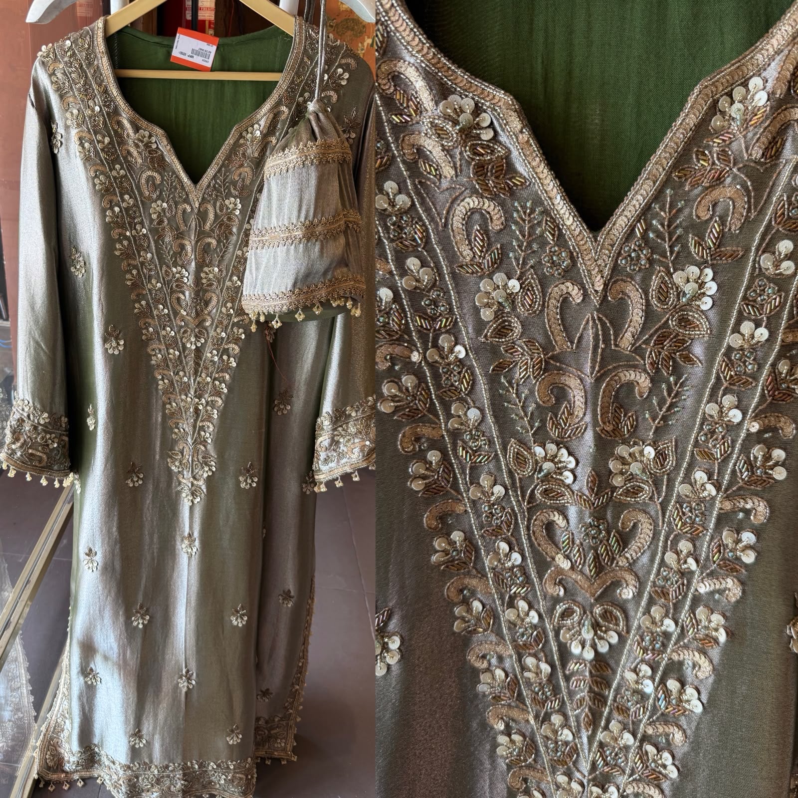 Luxury Shimmer giraffe Tissue long dress