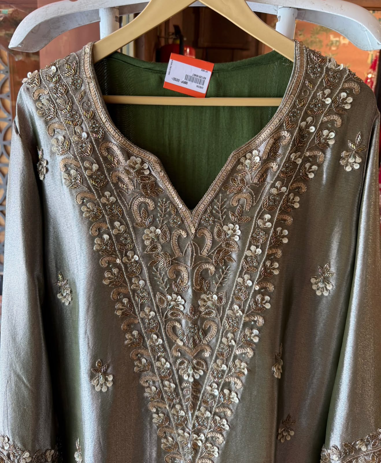Luxury Shimmer giraffe Tissue long dress