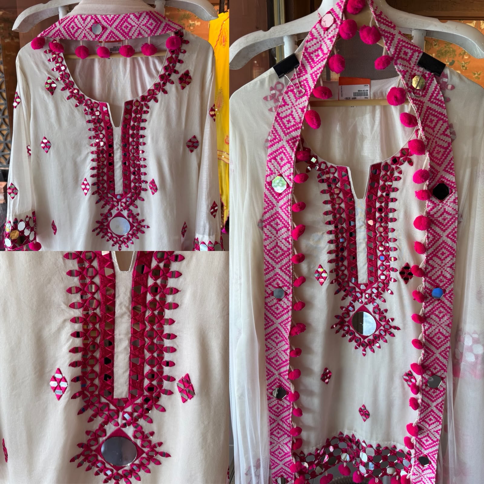 Mirror Work Statement Anarkali Suit