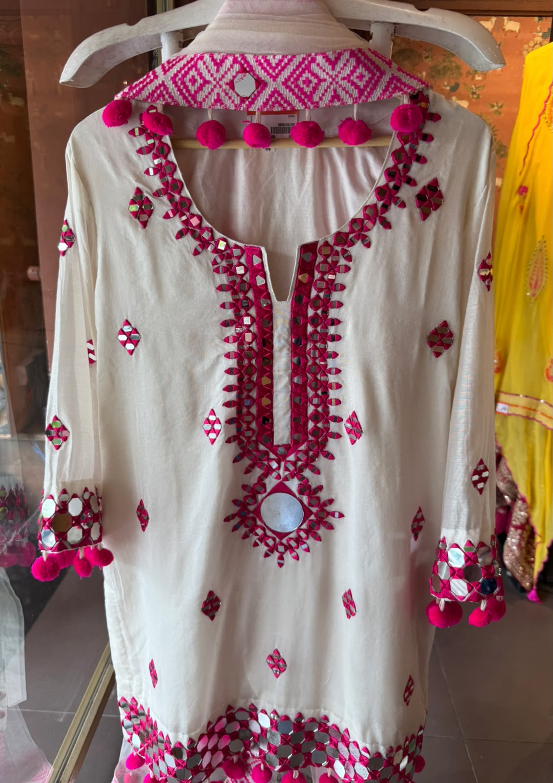 Mirror Work Statement Anarkali Suit