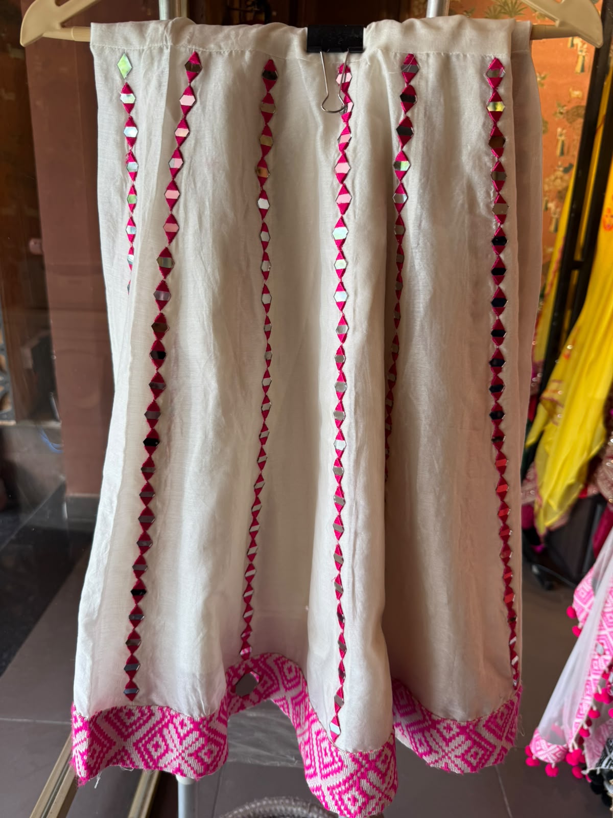 Mirror Work Statement Anarkali Suit