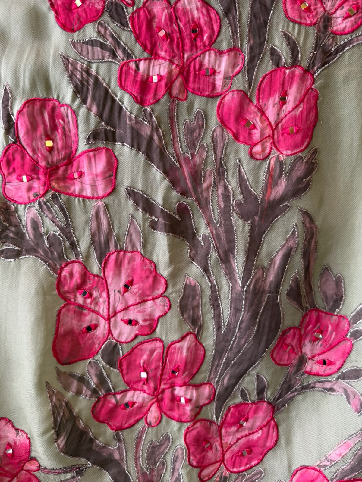 Floral Appliqué Designer Suit