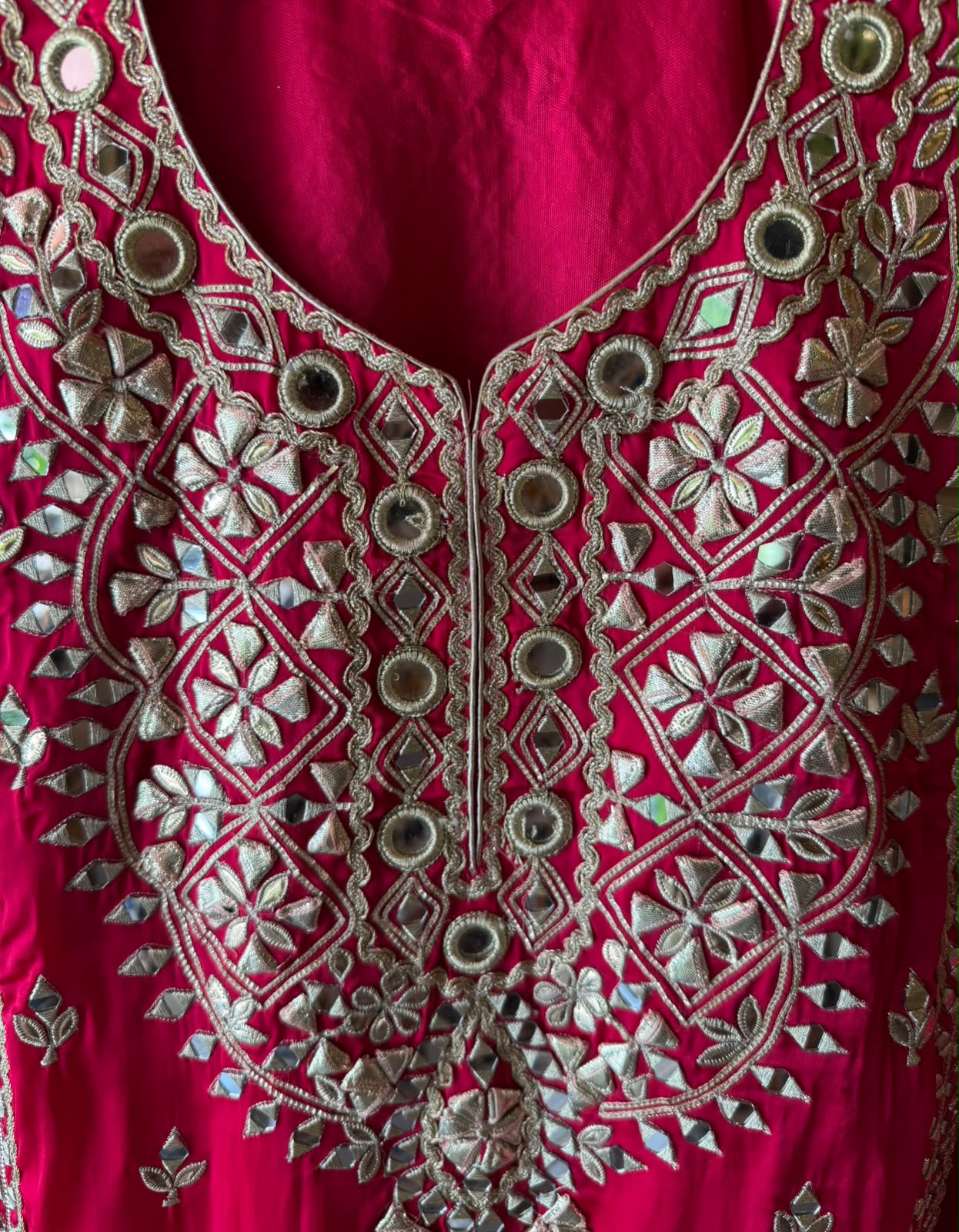 Heavy Mirror and gotta Work Pakistani Suit Set