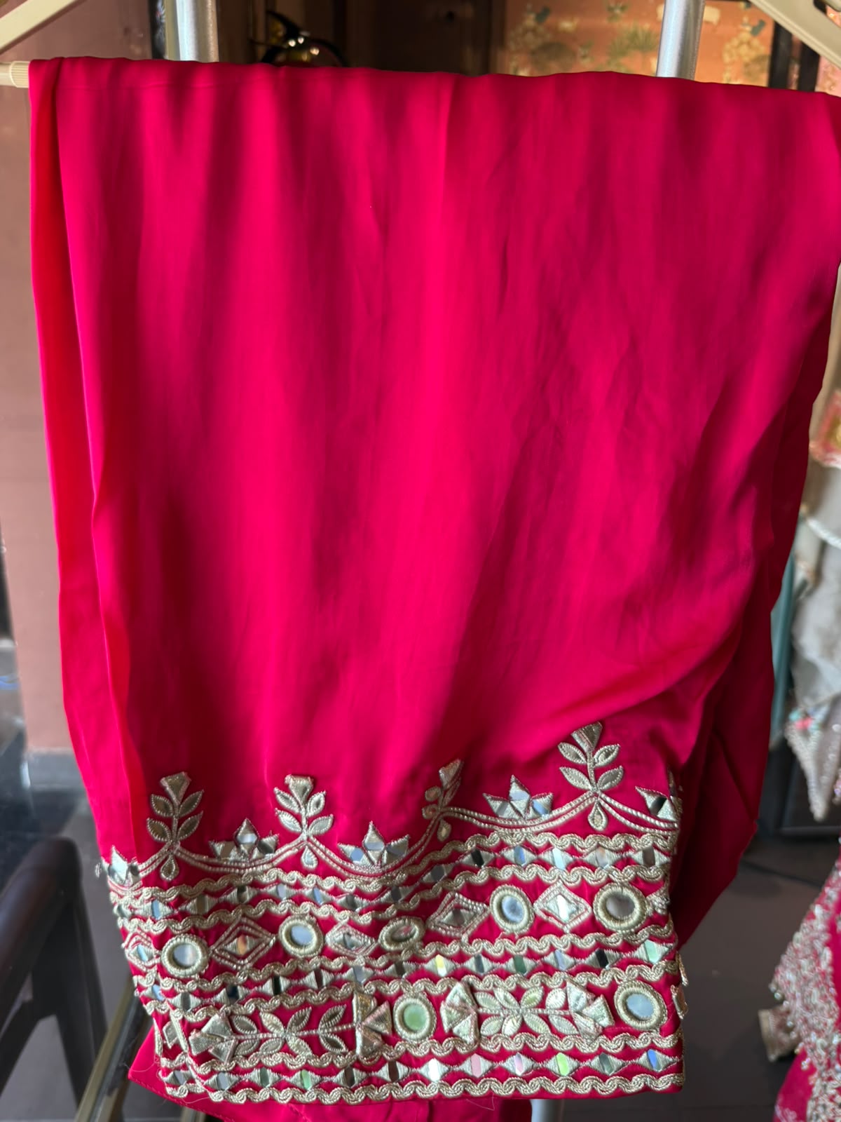 Heavy Mirror and gotta Work Pakistani Suit Set