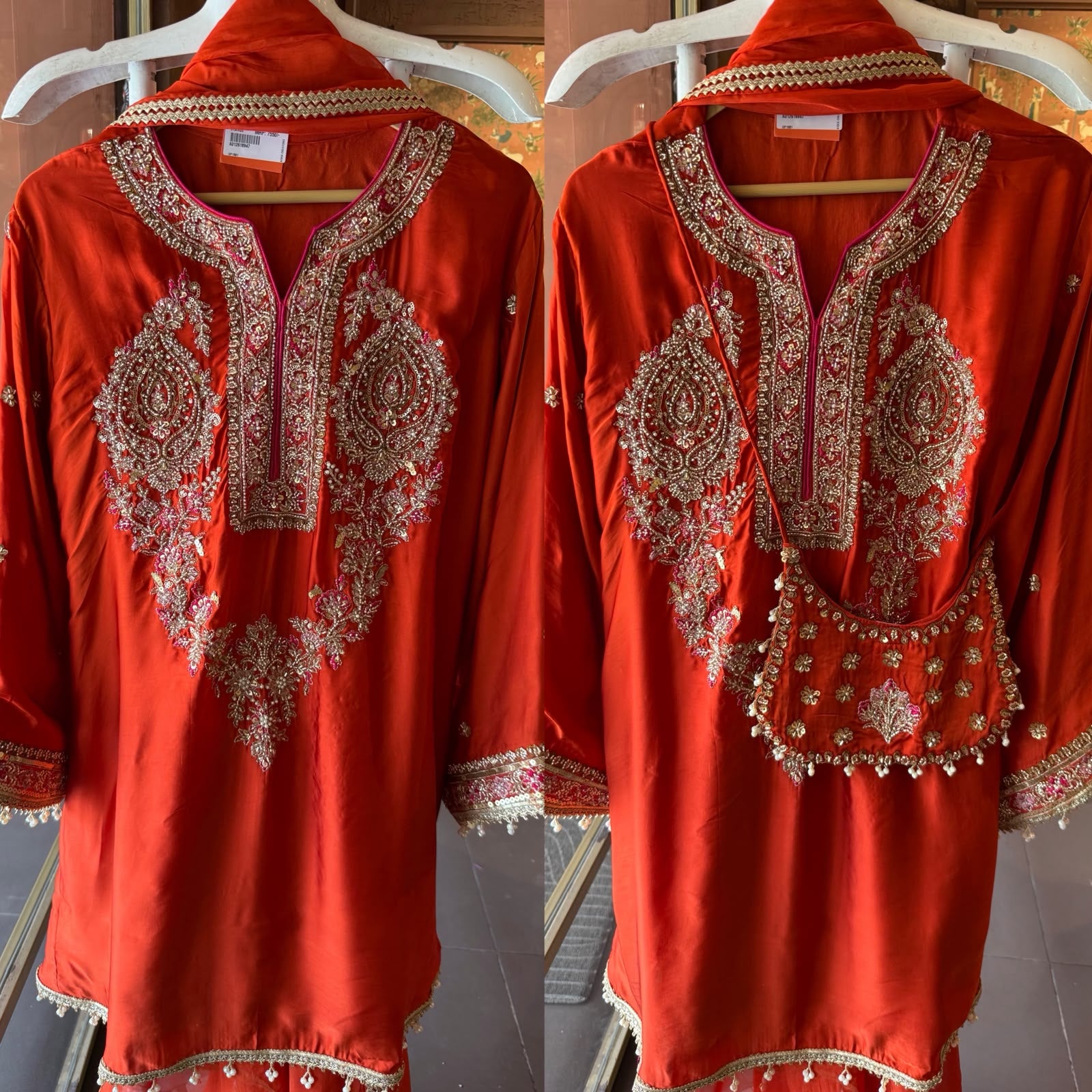 Designer Hand embellished Stitched Set