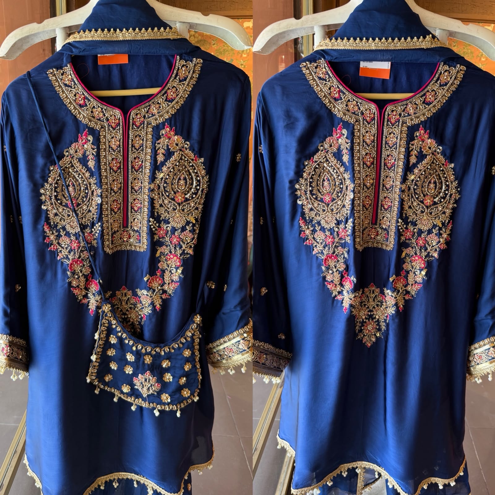 Designer Hand embellished Stitched Set