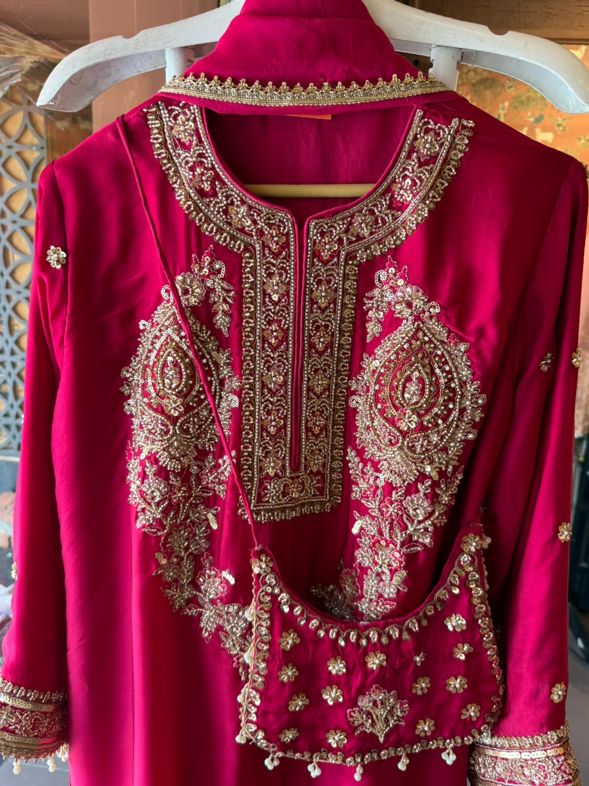 Designer Hand embellished Stitched Set