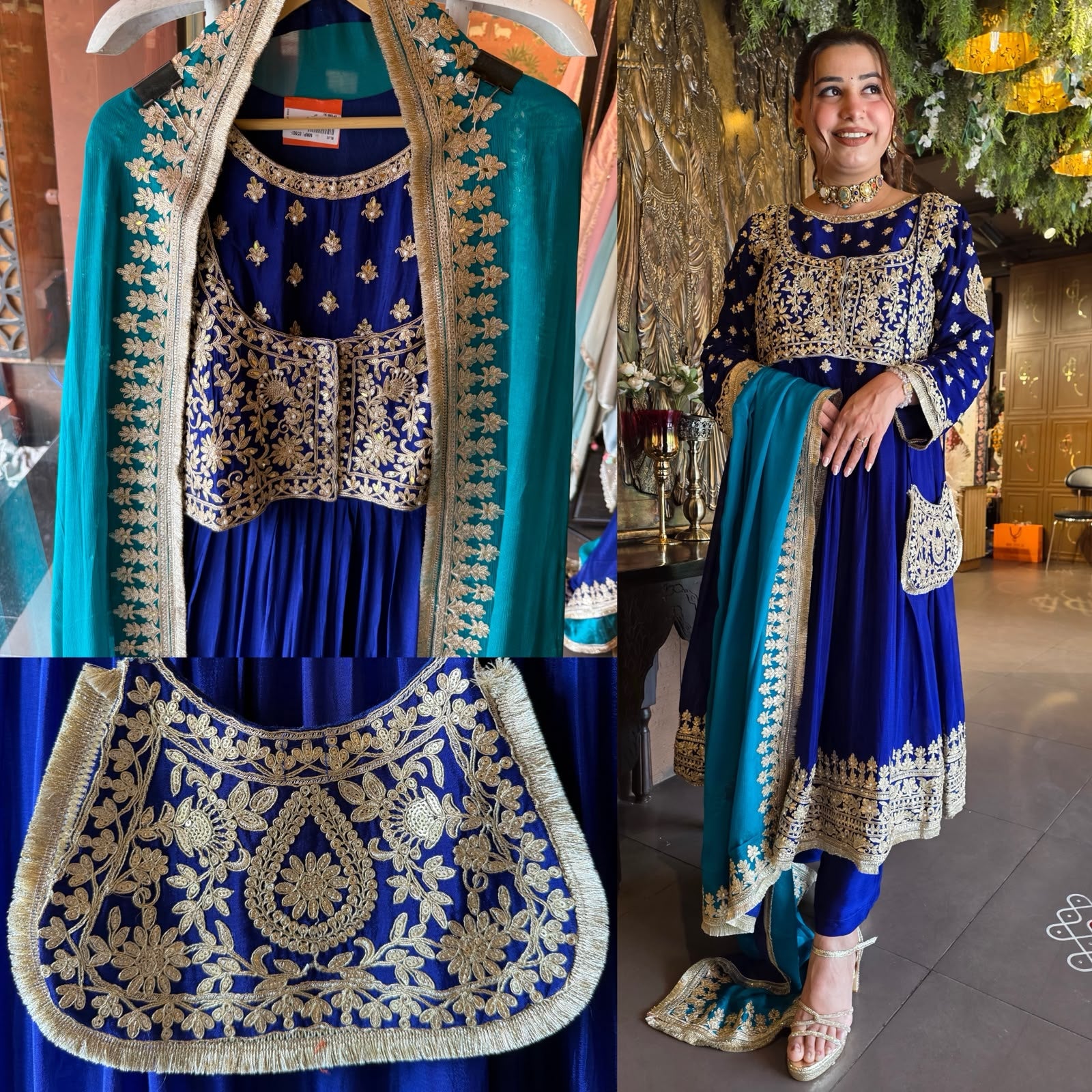 DESIGNER ANARKALI CHOLI CUT SET