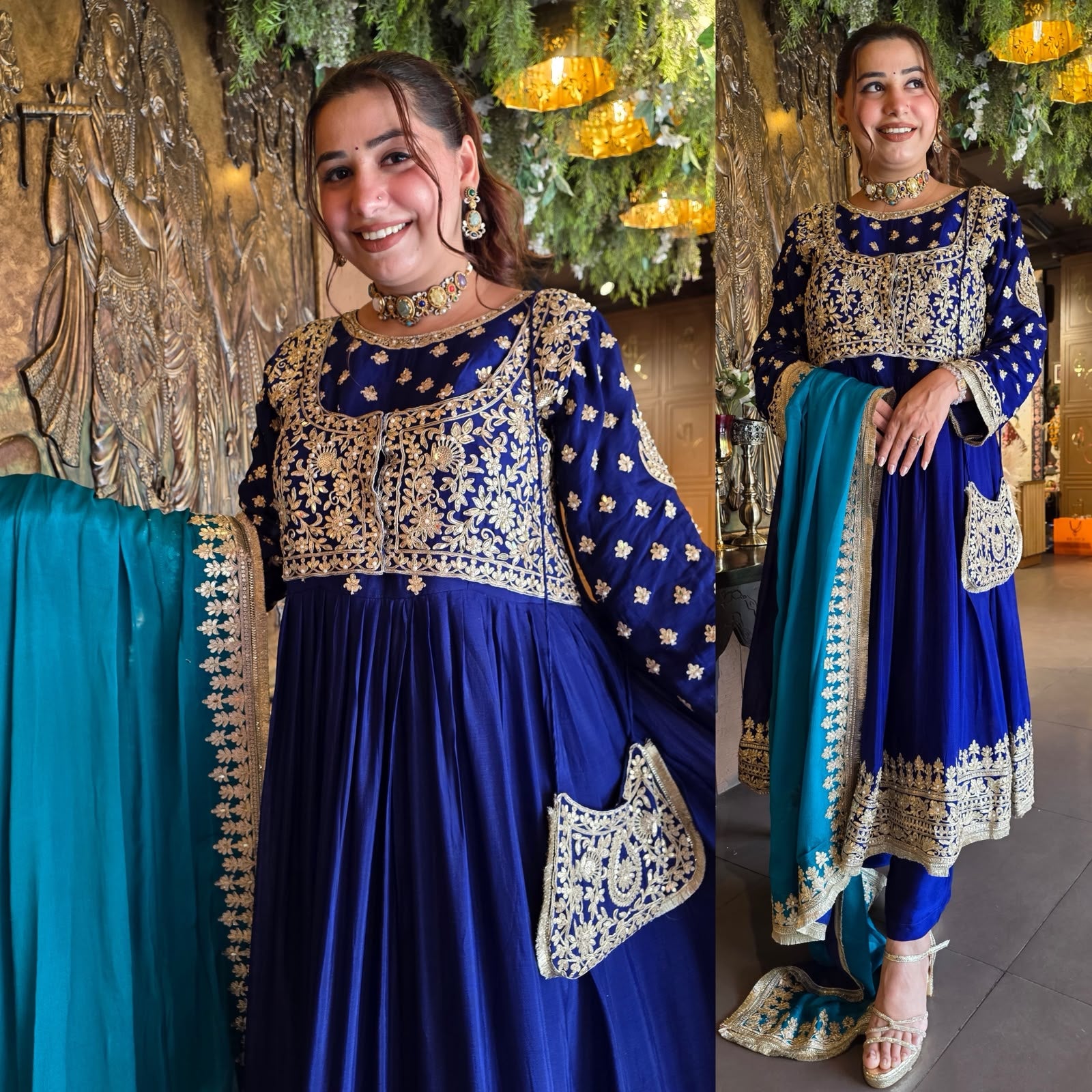 DESIGNER ANARKALI CHOLI CUT SET
