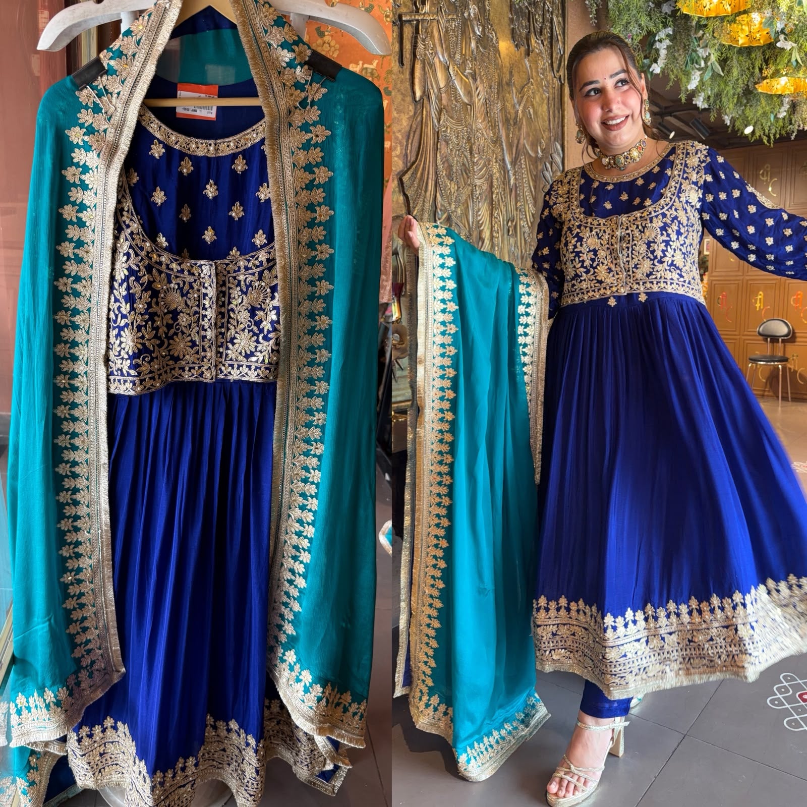 DESIGNER ANARKALI CHOLI CUT SET