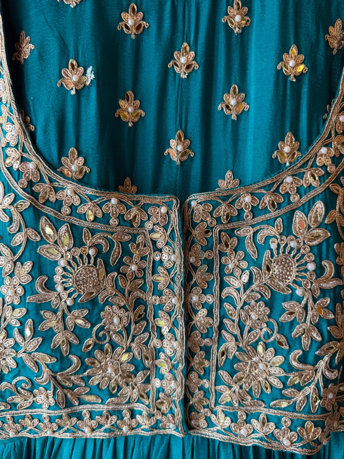 Embroidered  Anarkali Suit set