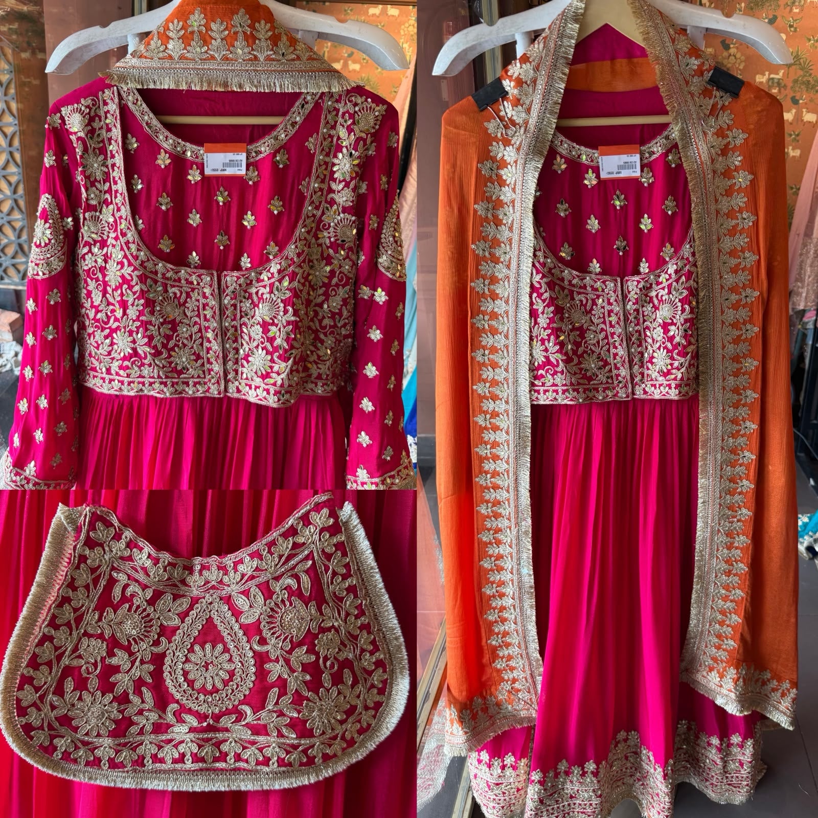 Embroidered  Anarkali Suit set