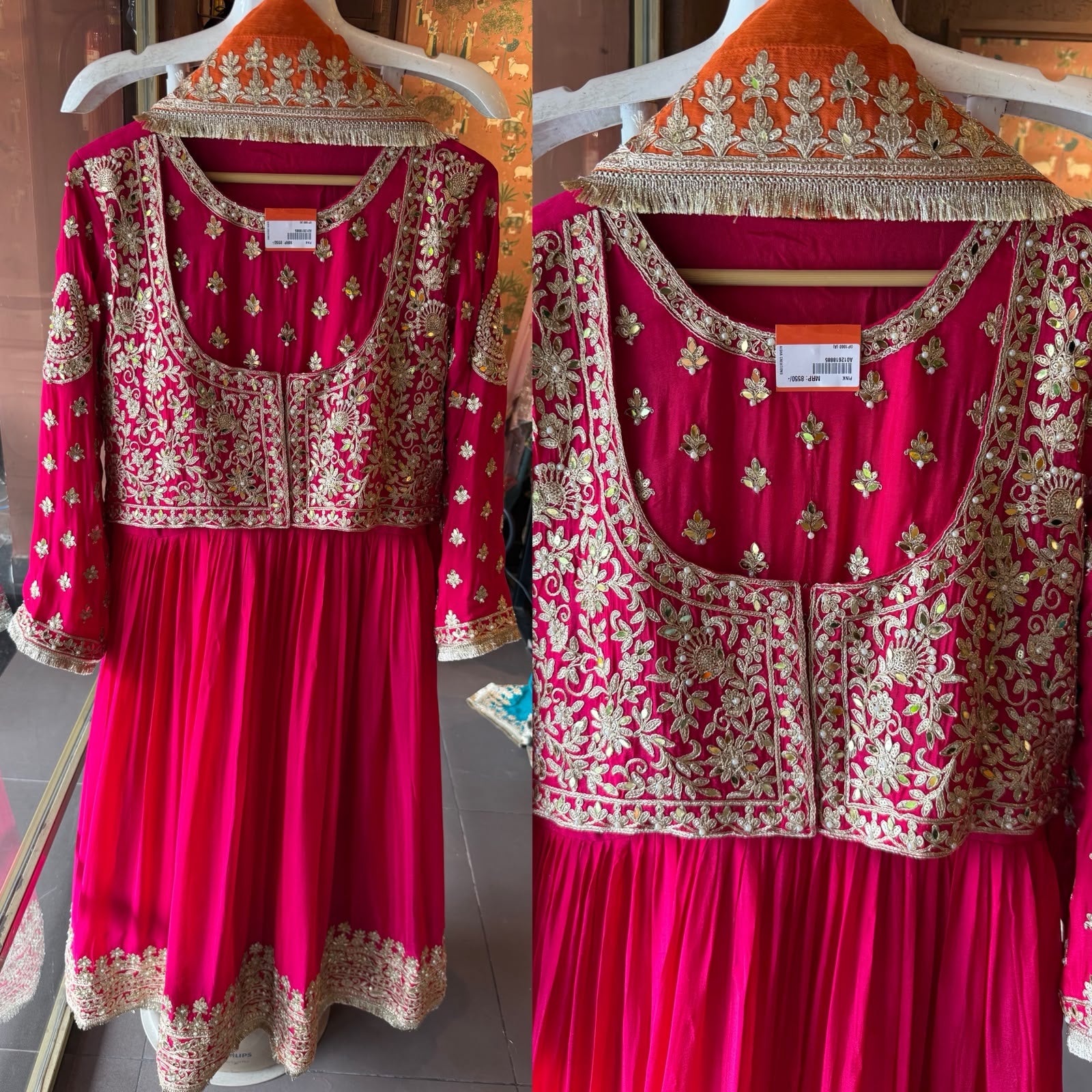 Embroidered  Anarkali Suit set