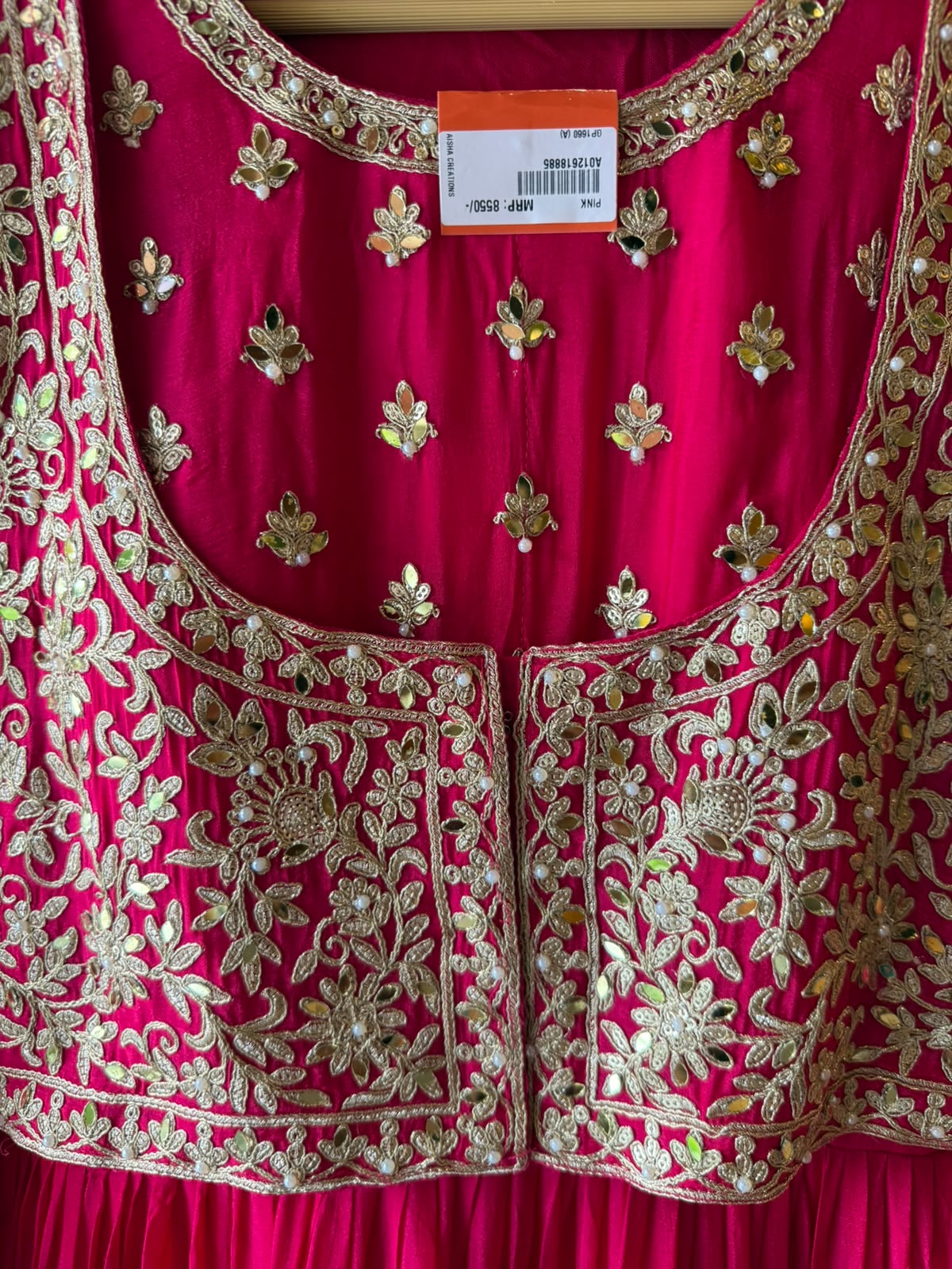 Embroidered  Anarkali Suit set