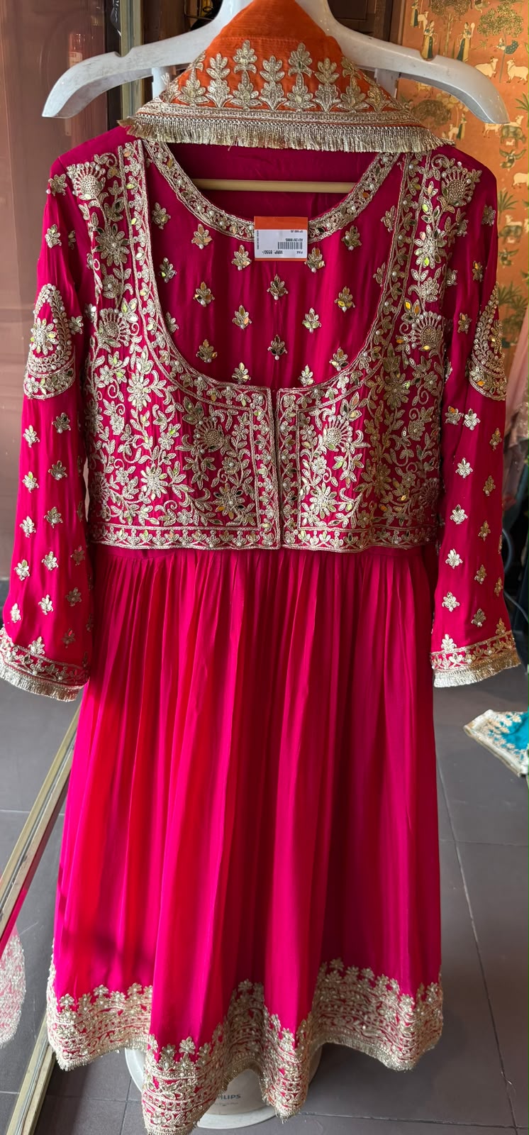 Embroidered  Anarkali Suit set