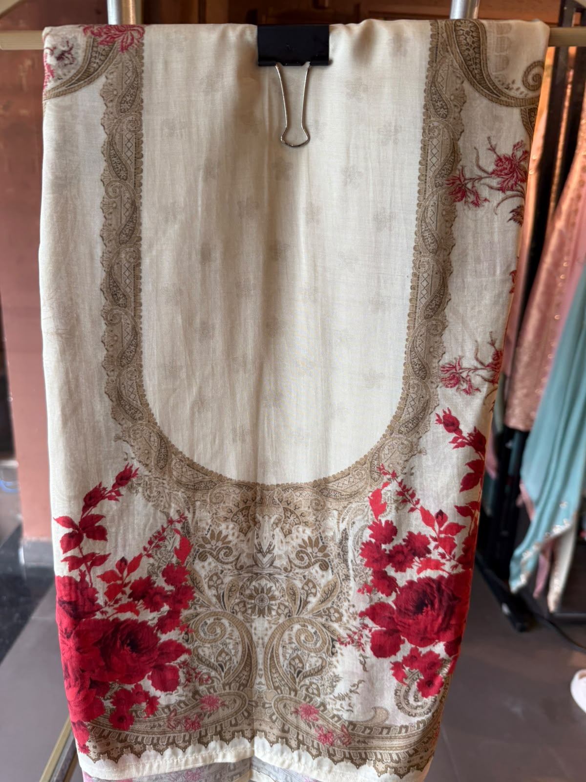 Viscose Muslin digitally printed unstitched suit
