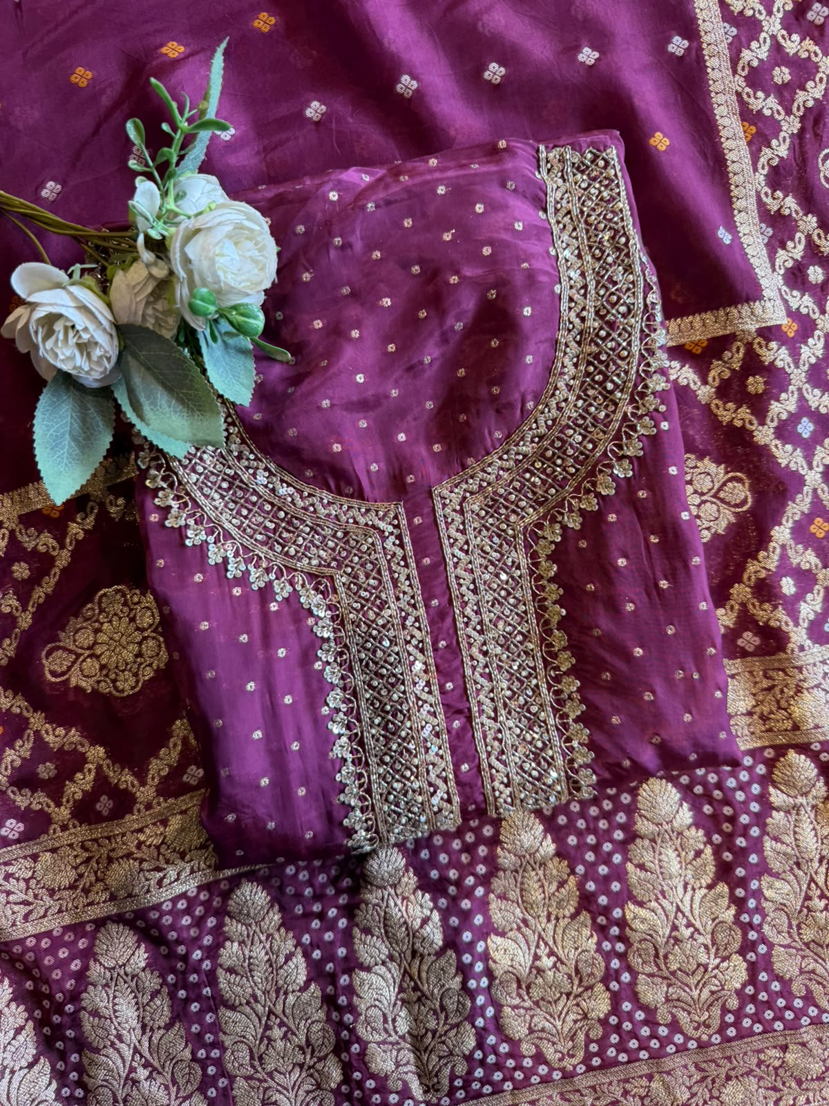 Premium Silk Fabric unstitched suit