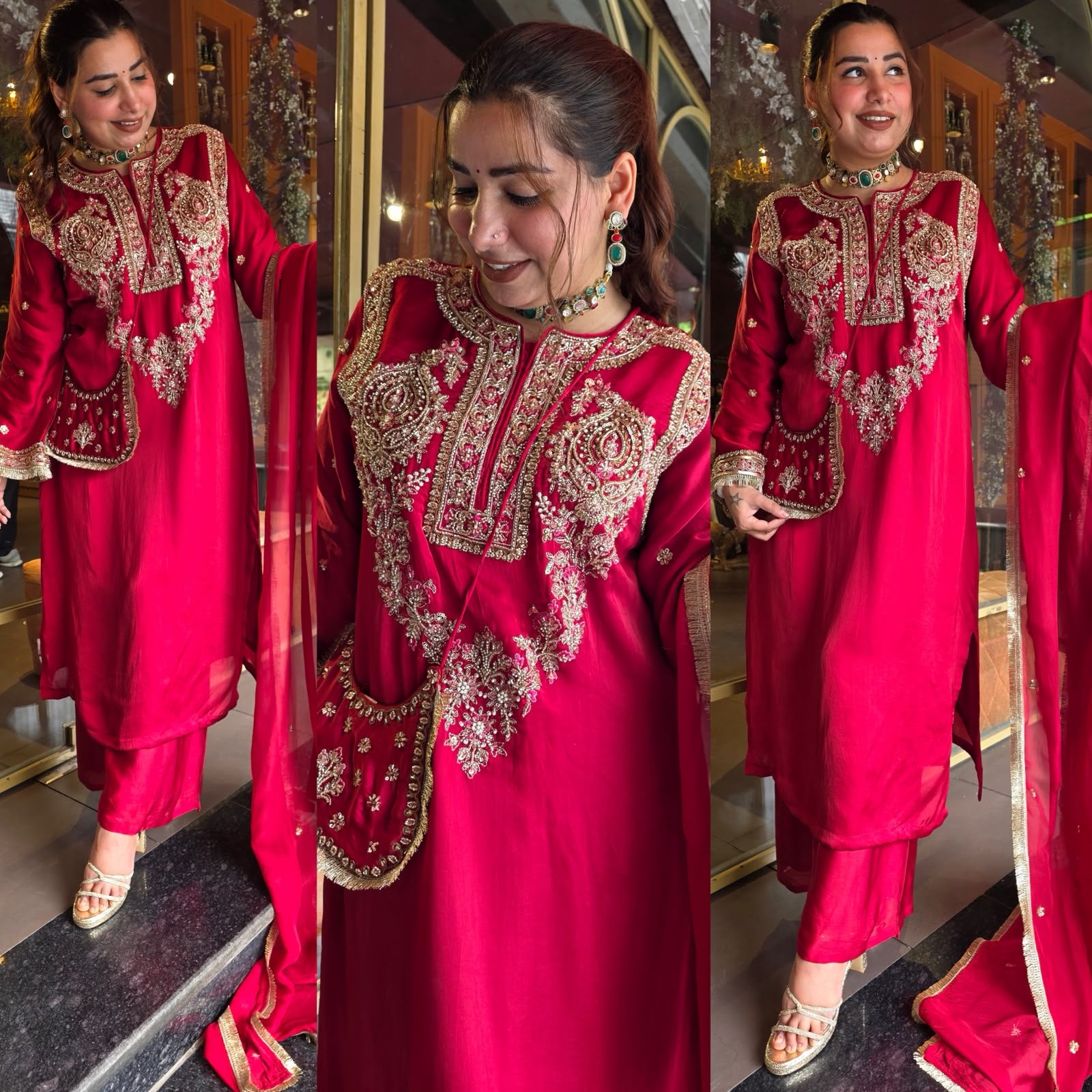 Designer Hand embellished Suit Set