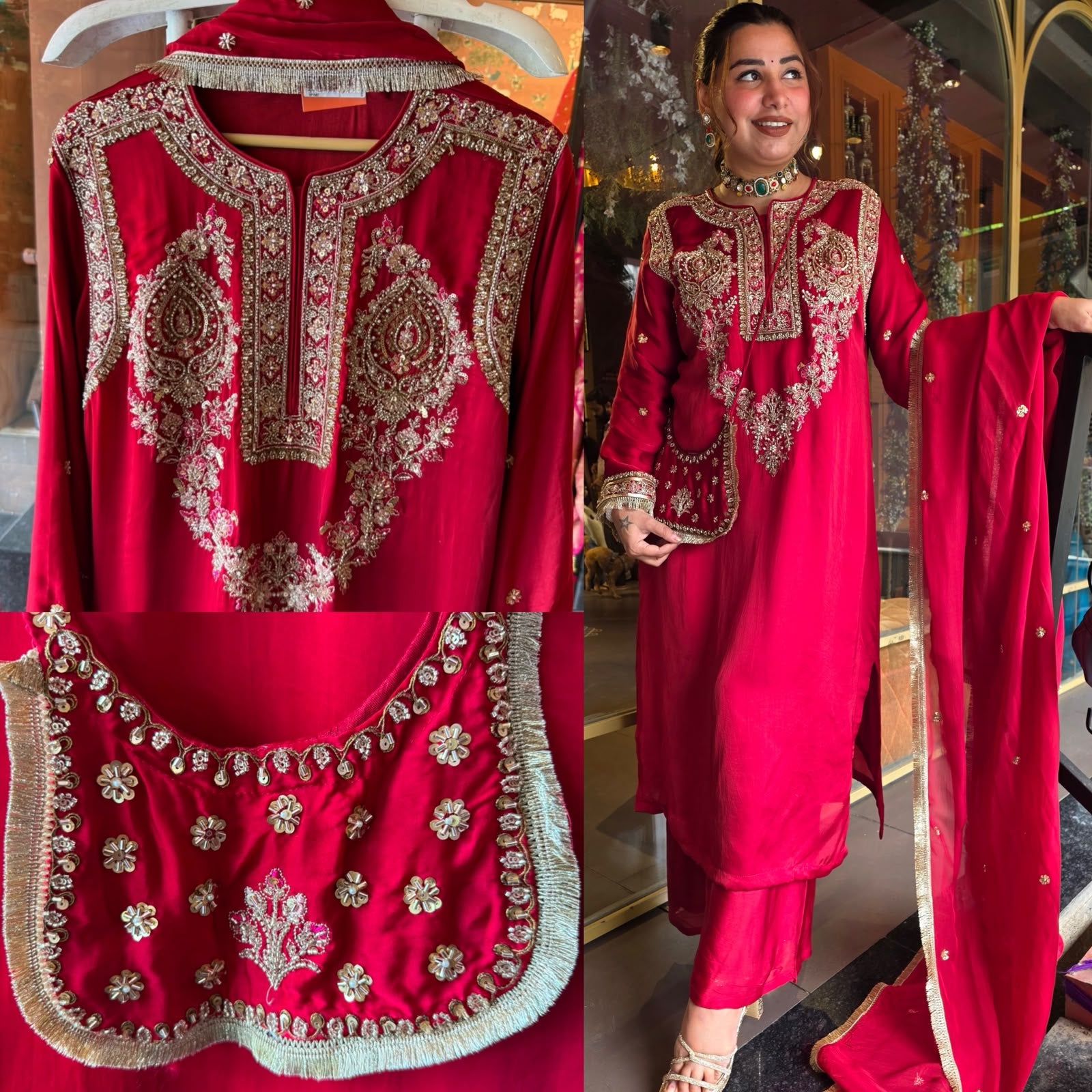 Designer Hand embellished Suit Set