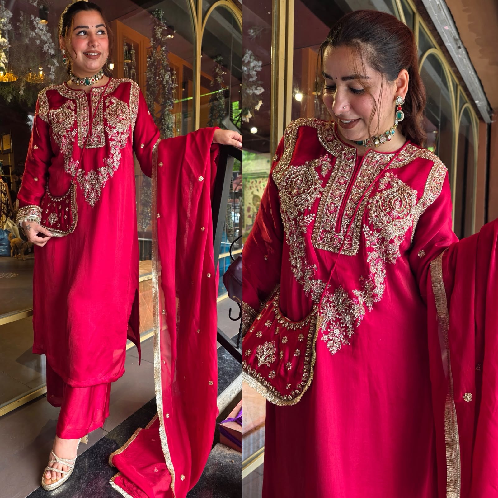 Designer Hand embellished Suit Set