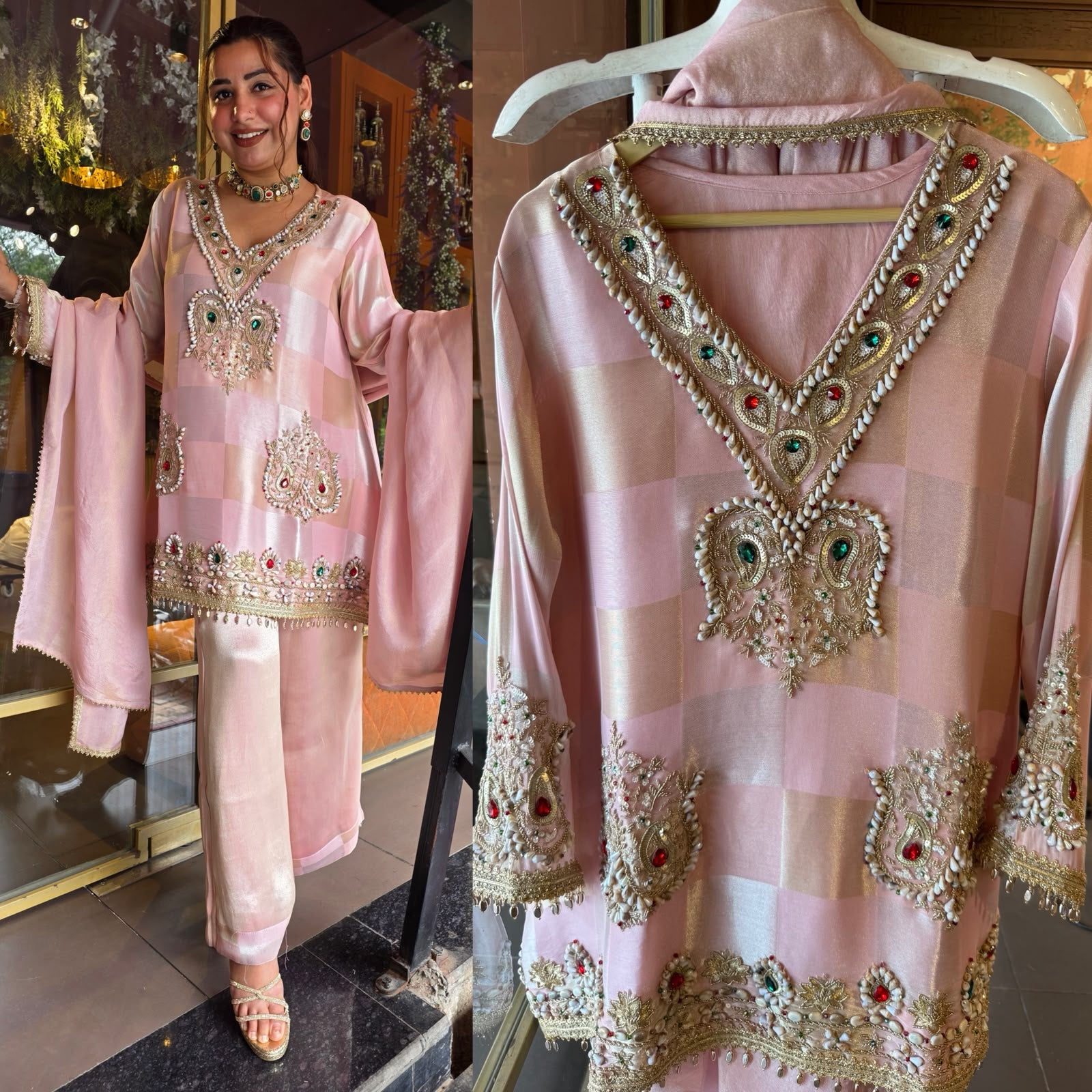 Premium giraffe tissue Suit Set