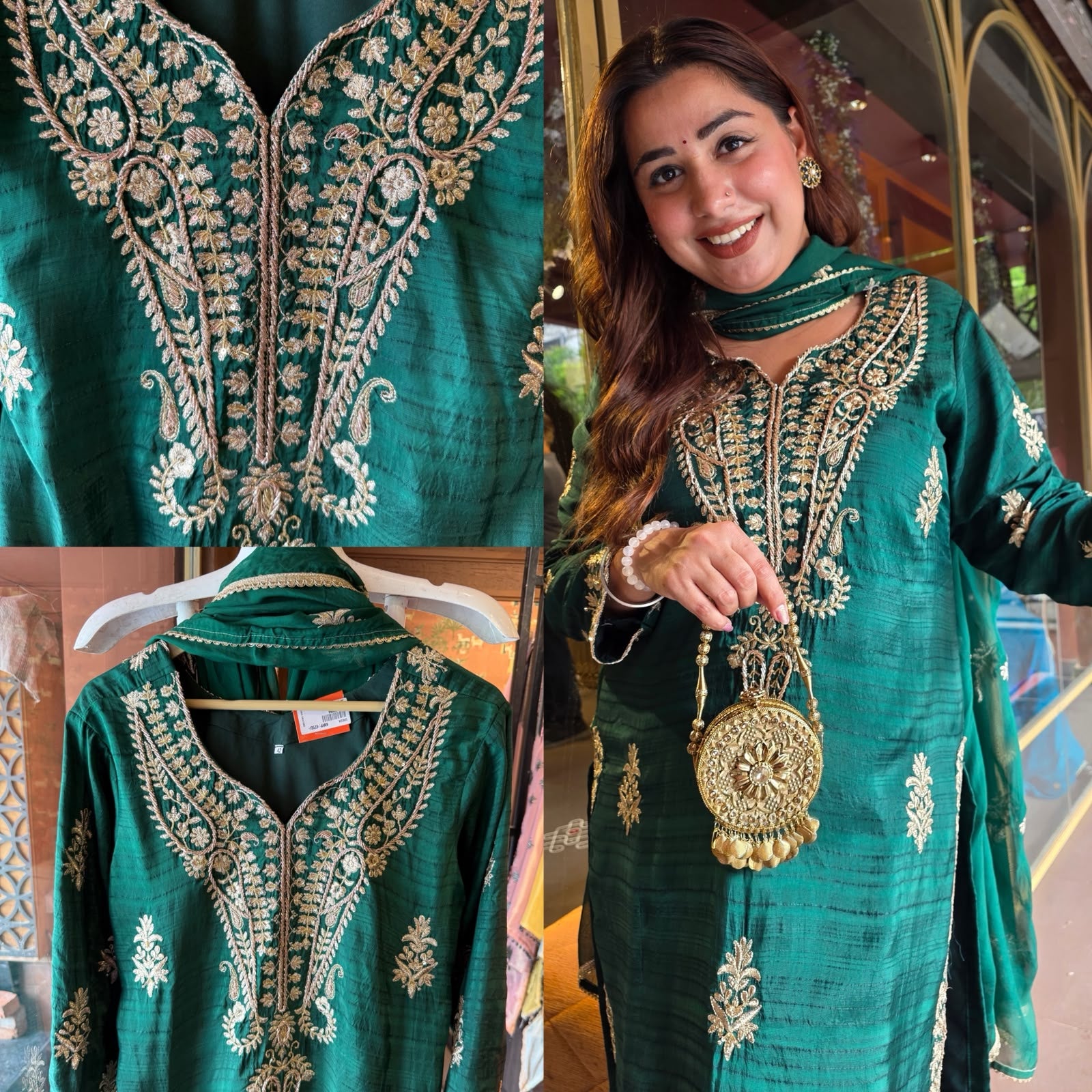 Elegant embroidered kurta set
