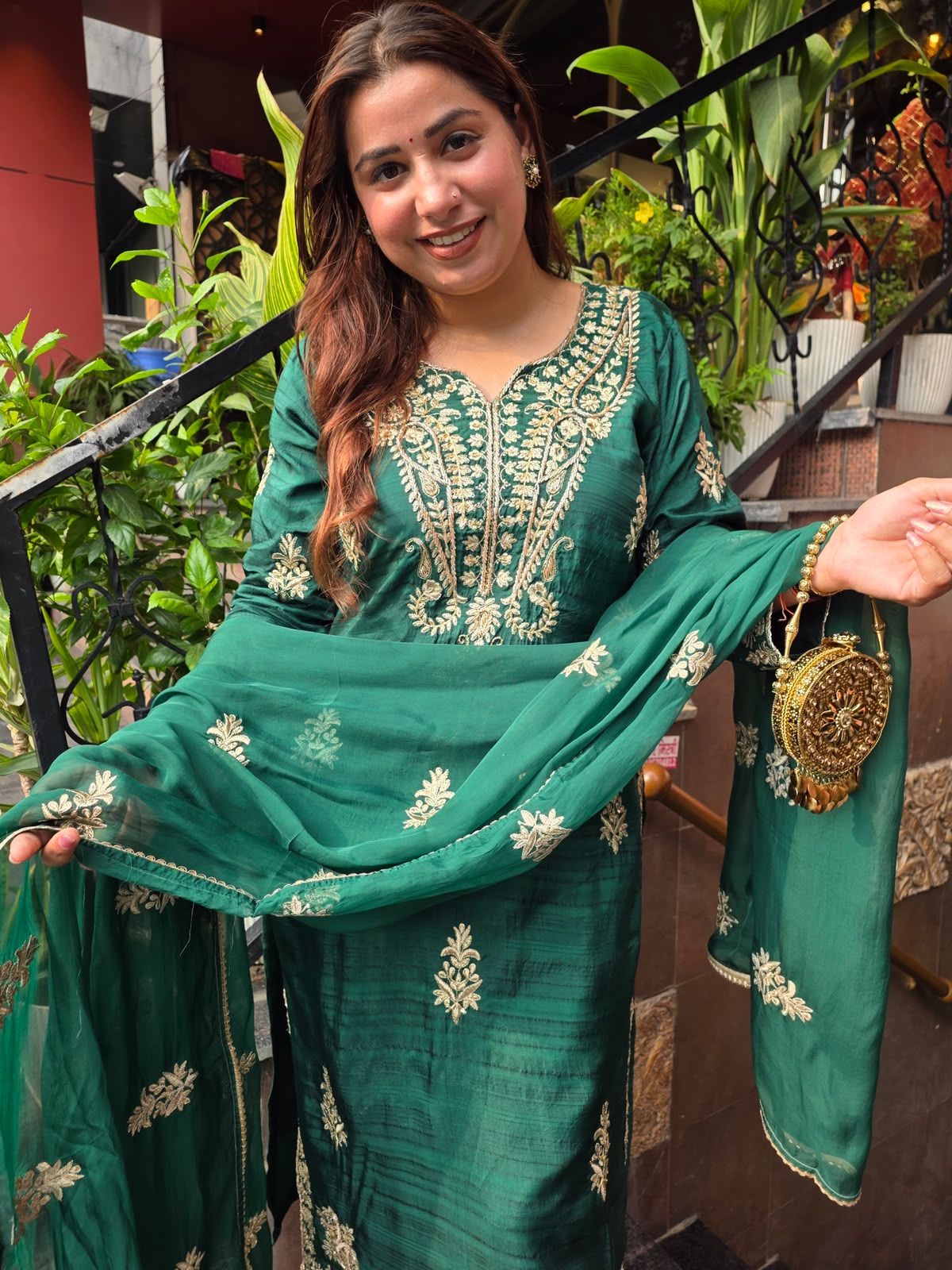 Elegant embroidered kurta set