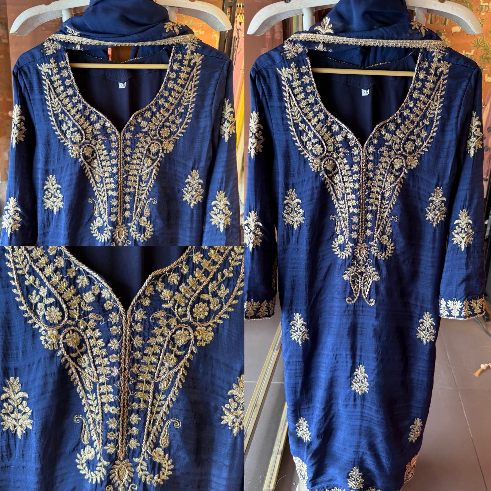 Elegant embroidered kurta set