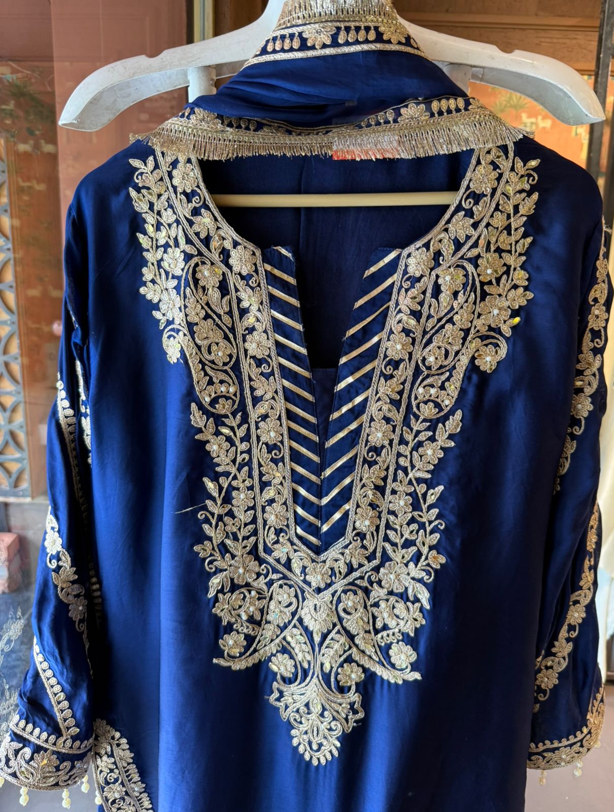 Farshi Salwar Suit Set pure ORGANZA SATIN